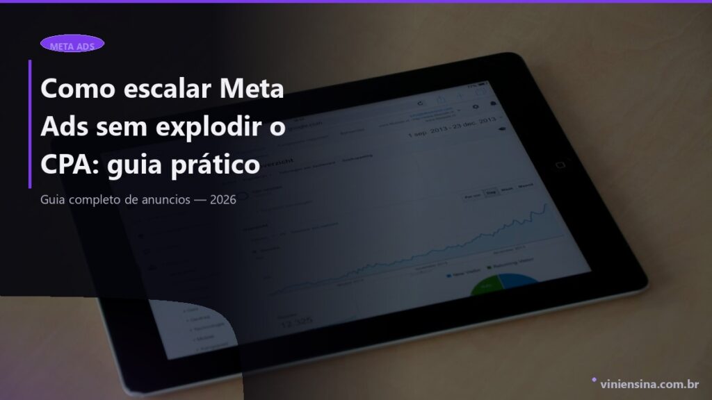 Como escalar Meta Ads sem explodir o CPA: guia prático