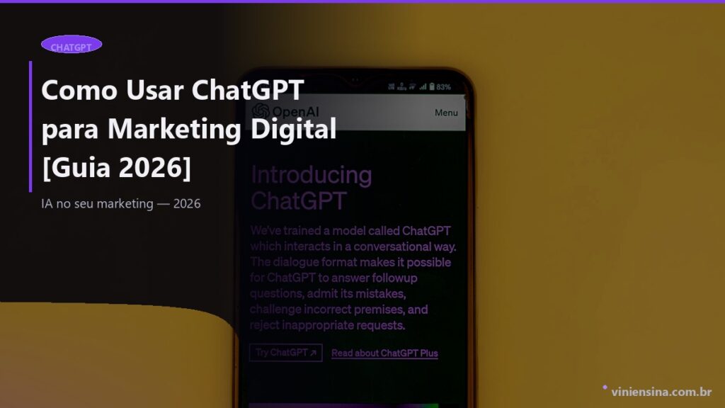 Como Usar ChatGPT para Marketing Digital [Guia 2026]