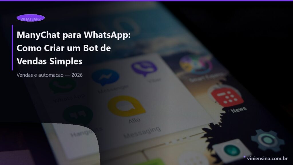 ManyChat para WhatsApp: Como Criar um Bot de Vendas Simples