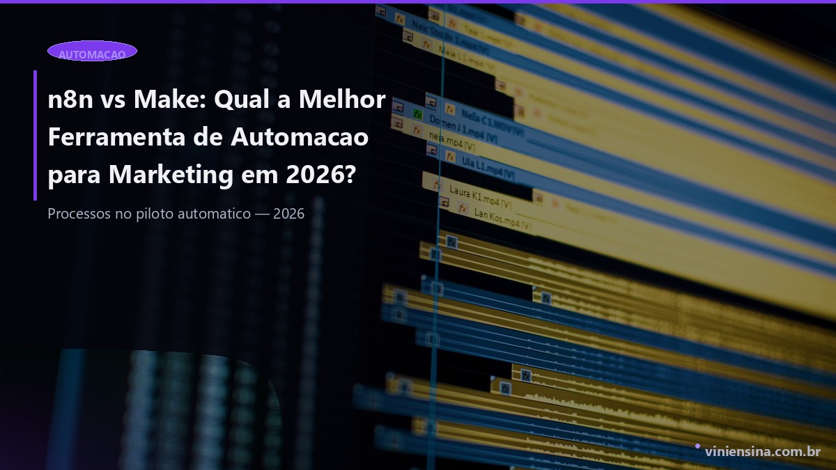 n8n vs Make: Qual a Melhor Ferramenta de Automacao para Marketing em 2026?