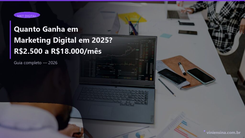 Quanto Ganha em Marketing Digital em 2025? R$2.500 a R$18.000/mês