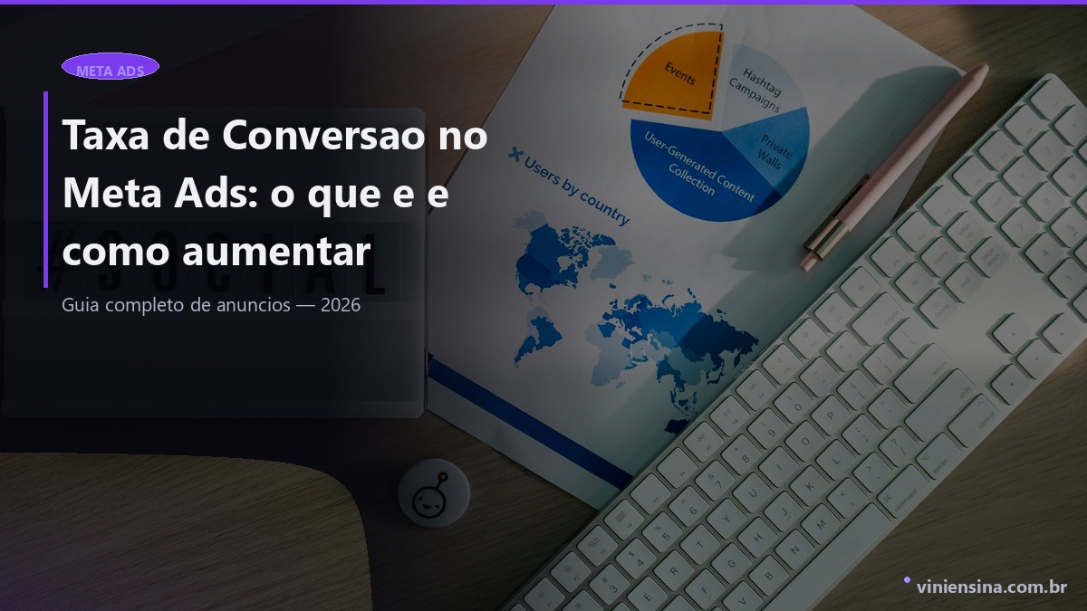 Taxa de Conversao no Meta Ads: o que e e como aumentar