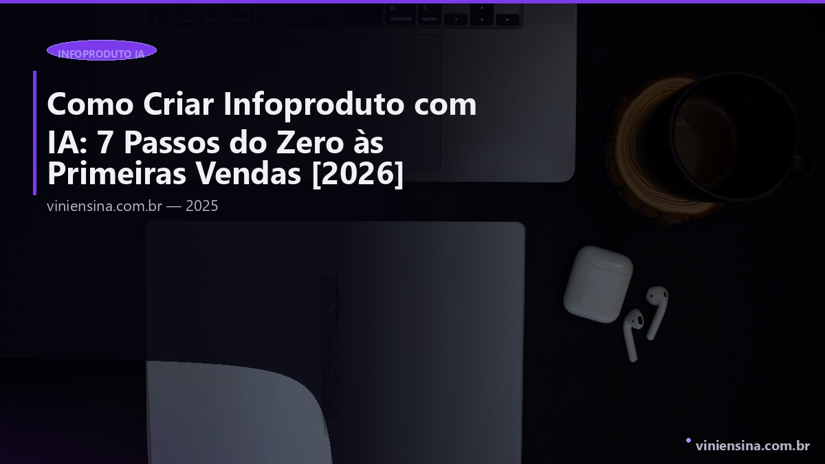 Como Criar Infoproduto com IA: 7 Passos do Zero às Primeiras Vendas [2026]
