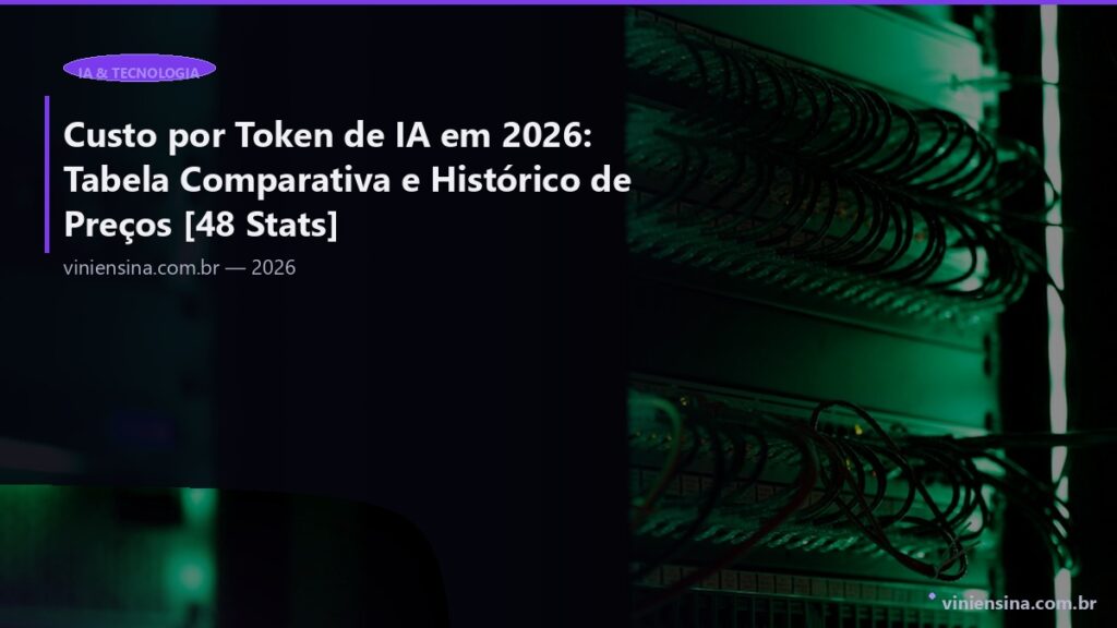Custo por Token de IA em 2026: Tabela Comparativa e Histórico de Preços [48 Stats]