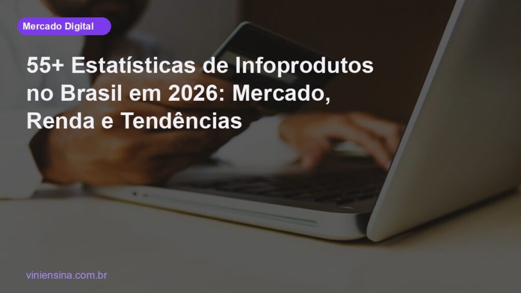 55+ Estatísticas de Infoprodutos no Brasil em 2026: Mercado, Renda e Tendências