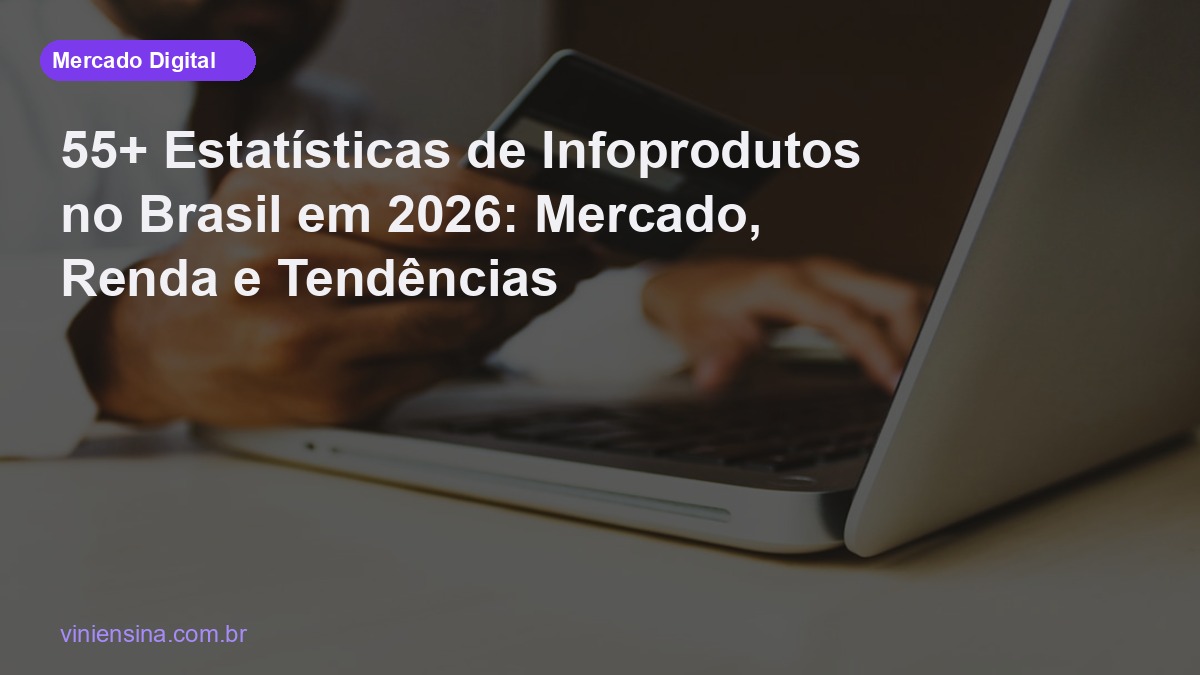 55+ Estatísticas de Infoprodutos no Brasil em 2026: Mercado, Renda e Tendências