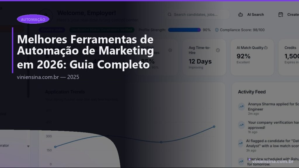 Melhores Ferramentas de Automação de Marketing em 2026: Guia Completo