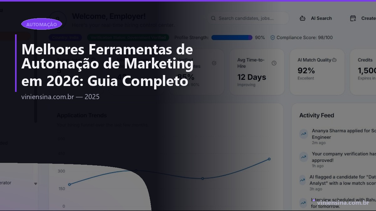 Melhores Ferramentas de Automação de Marketing em 2026: Guia Completo