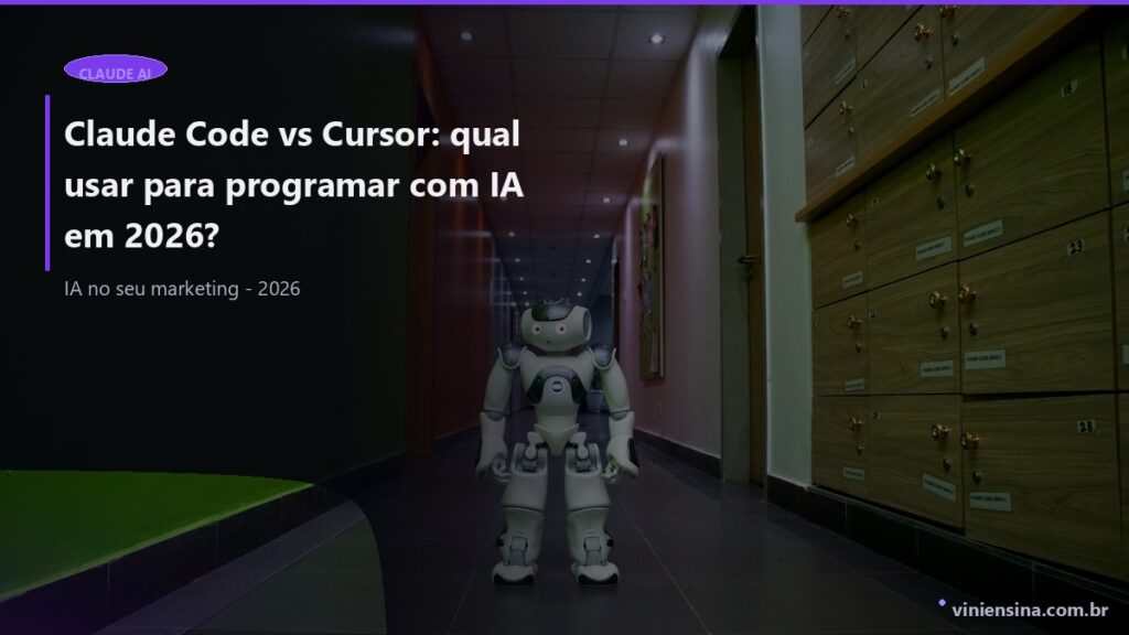 Claude Code vs Cursor: qual usar para programar com IA em 2026?