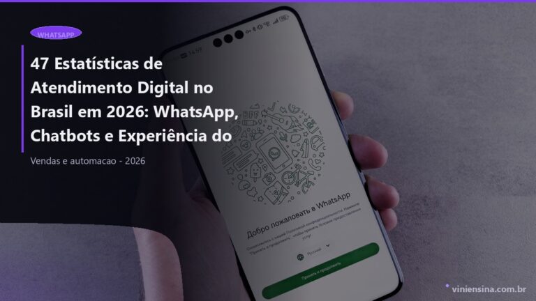 47 Estatísticas de Atendimento Digital no Brasil em 2026: WhatsApp, Chatbots e Experiência do Cliente