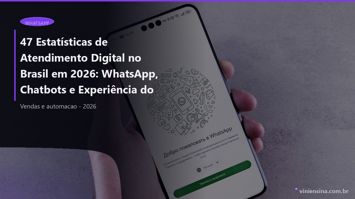 47 Estatísticas de Atendimento Digital no Brasil em 2026: WhatsApp, Chatbots e Experiência do Cliente