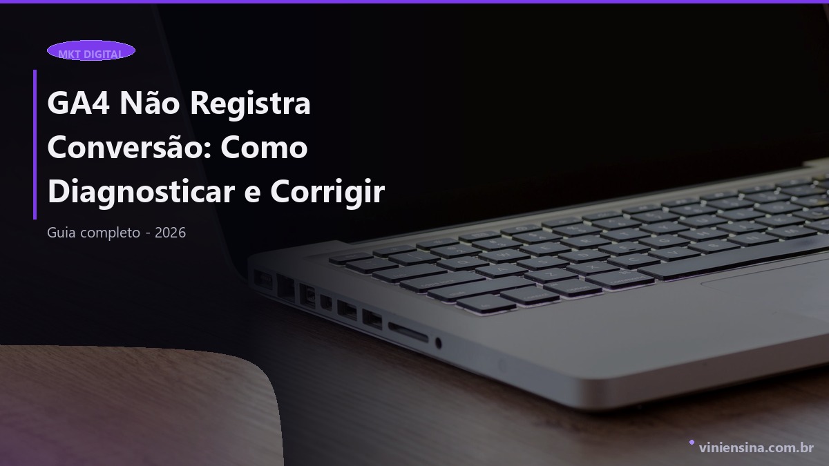 GA4 Não Registra Conversão: Como Diagnosticar e Corrigir