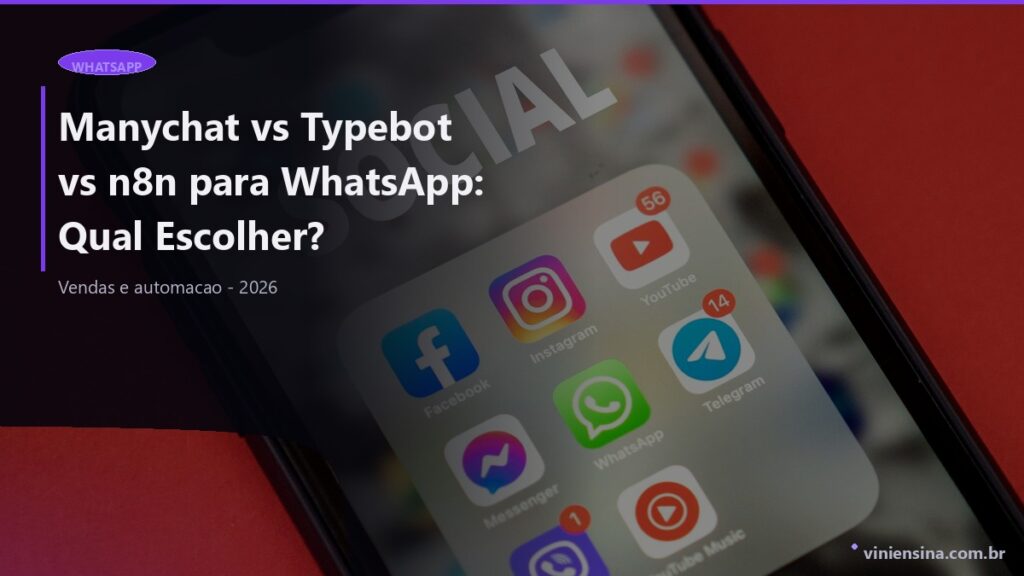 Manychat vs Typebot vs n8n para WhatsApp: Qual Escolher?