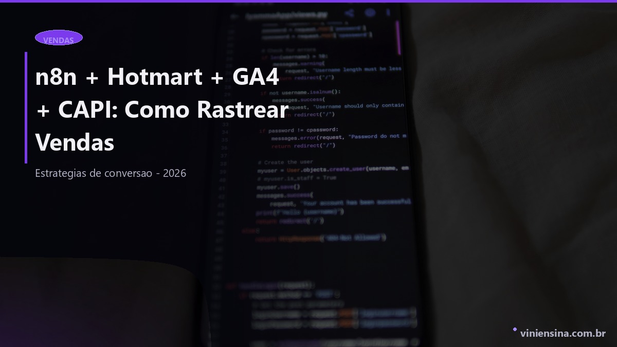 n8n + Hotmart + GA4 + CAPI: Como Rastrear Vendas