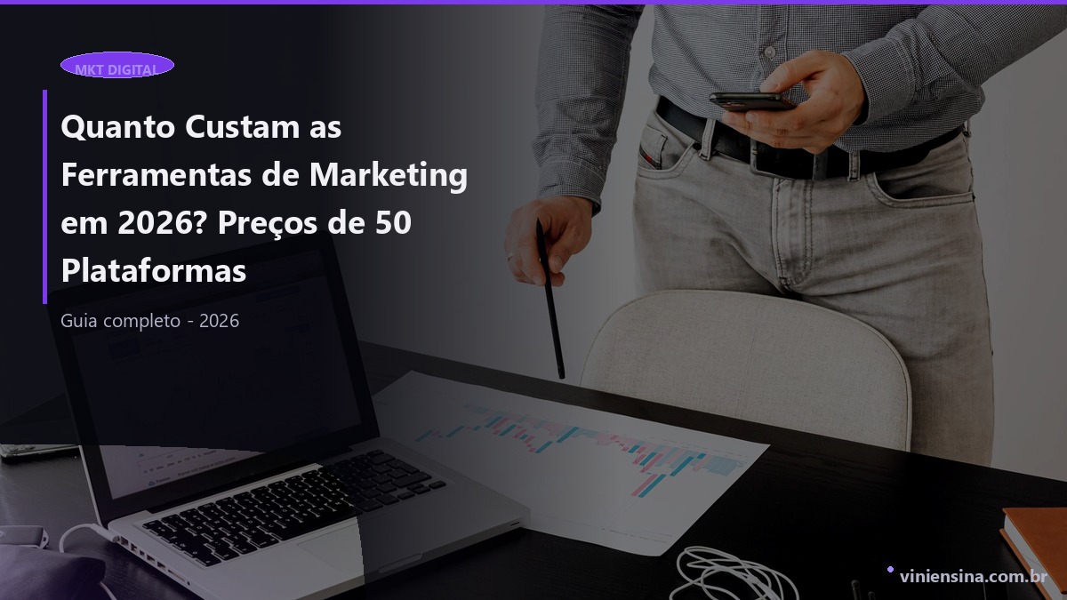 Quanto custam as ferramentas de marketing em 2026? Preços de 50 plataformas