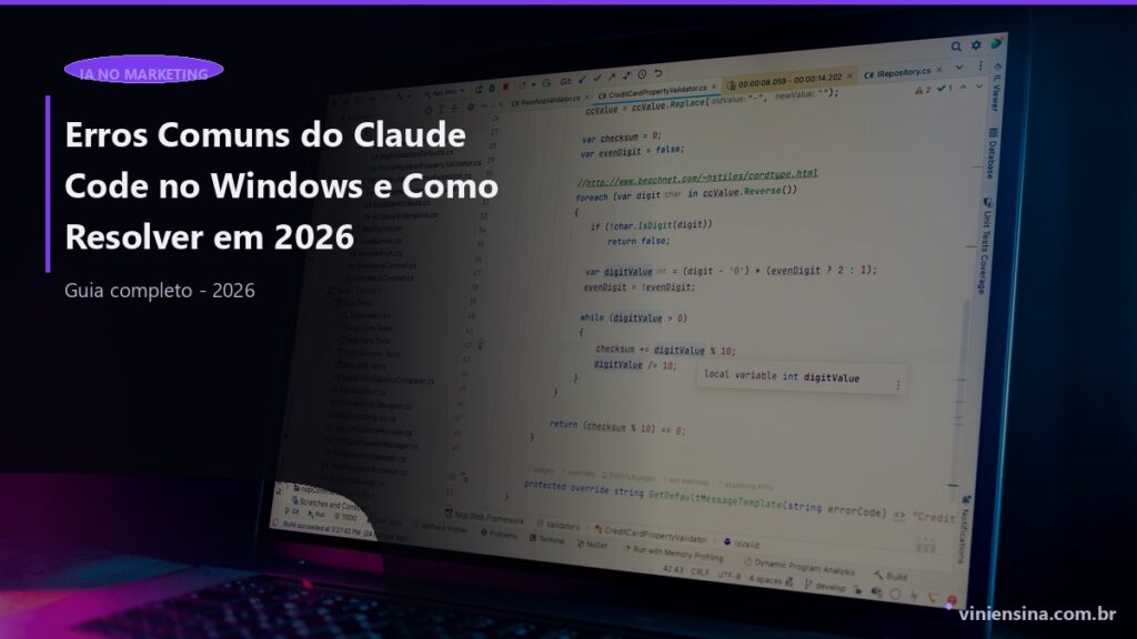 Erros Comuns do Claude Code no Windows e Como Resolver em 2026