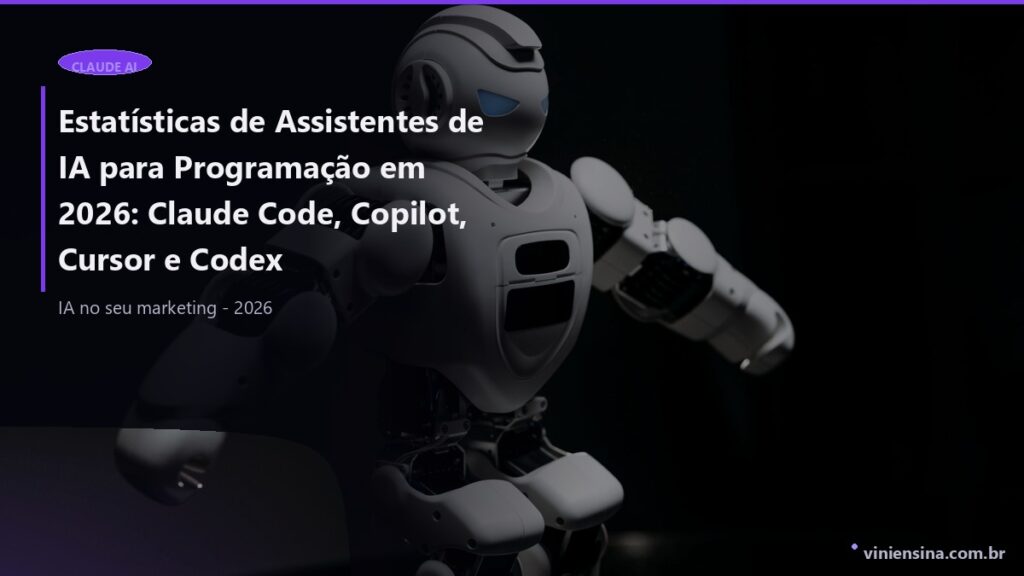 Estatísticas de Assistentes de IA para Programação em 2026: Claude Code, Copilot, Cursor e Codex