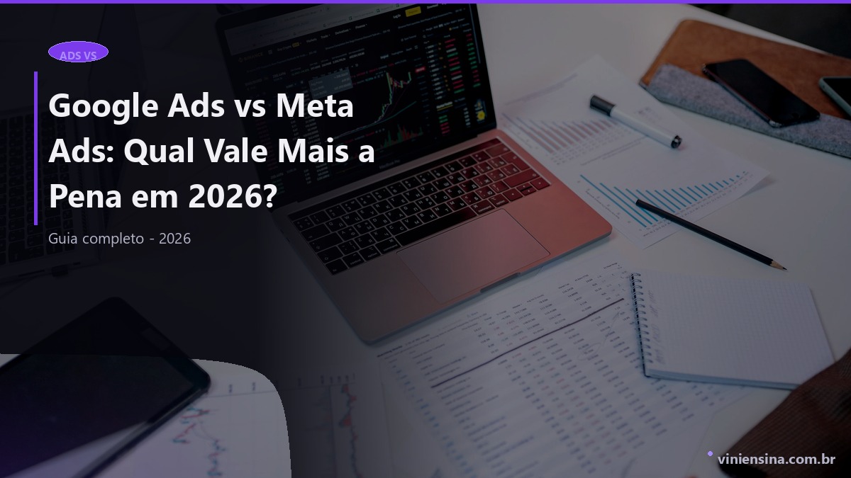 Comparativo de desempenho entre Google Ads e Meta Ads em campanhas digitais