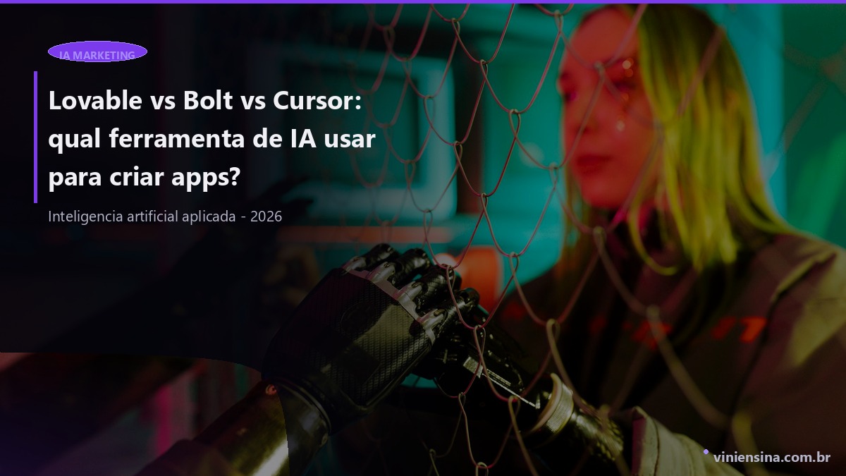 Lovable vs Bolt vs Cursor: qual ferramenta de IA usar para criar apps?