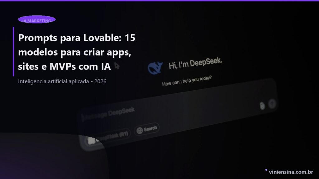 Prompts para Lovable: 15 modelos para criar apps, sites e MVPs com IA