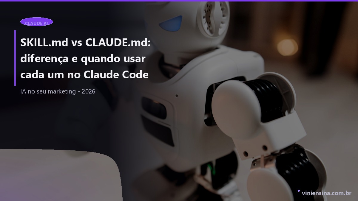 SKILL.md vs CLAUDE.md: diferença e quando usar cada um no Claude Code