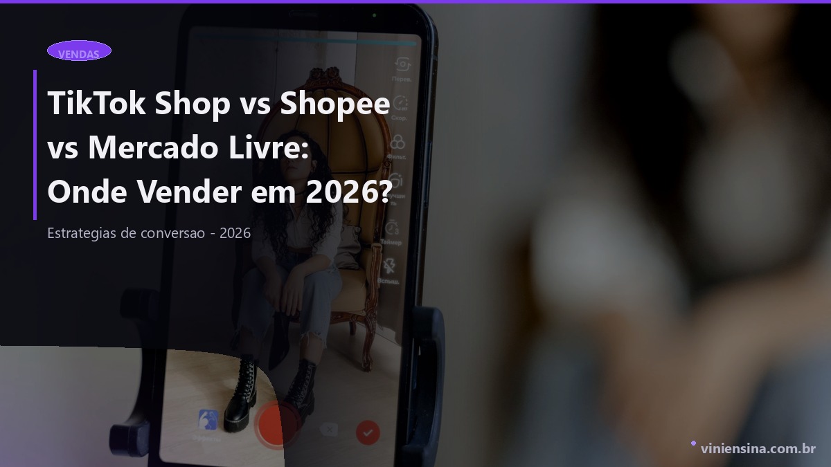 TikTok Shop vs Shopee vs Mercado Livre: Onde Vender em 2026?