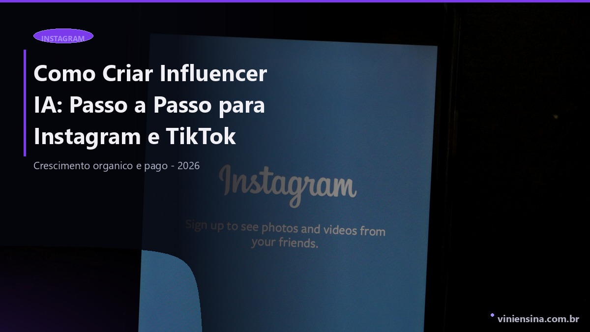Como Criar Influencer IA: Passo a Passo para Instagram e TikTok