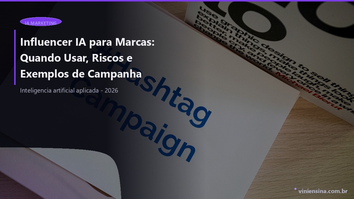 Influencer IA para Marcas: Quando Usar, Riscos e Exemplos de Campanha