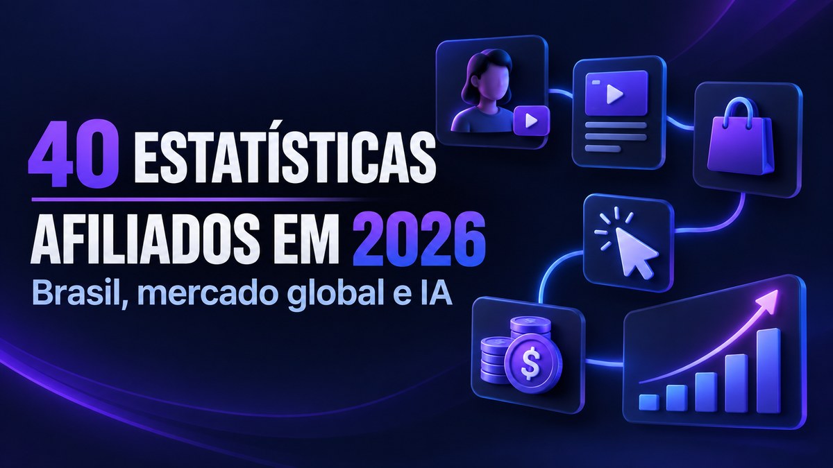 40 estatísticas de afiliados em 2026: Brasil e mundo