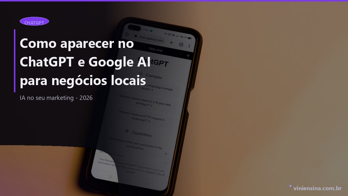 Como aparecer no ChatGPT e Google AI para negócios locais