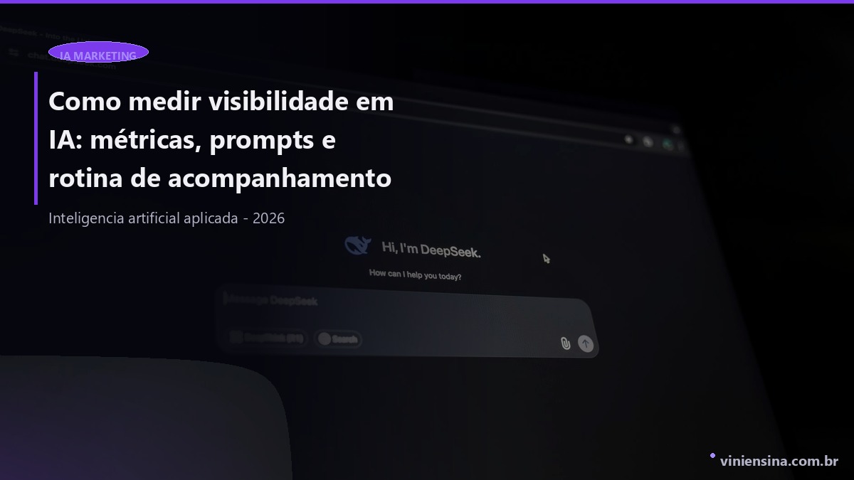 Como medir visibilidade em IA: métricas, prompts e rotina de acompanhamento
