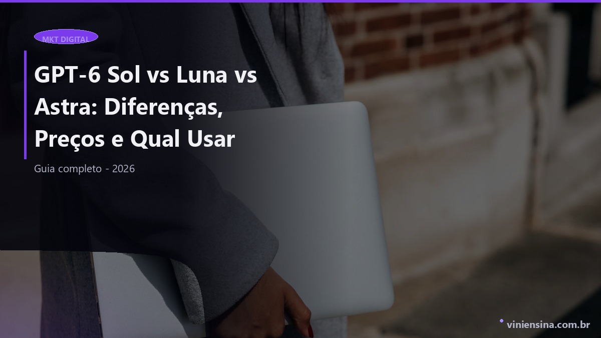 GPT-6 Sol vs Luna vs Astra: Diferenças, Preços e Qual Usar