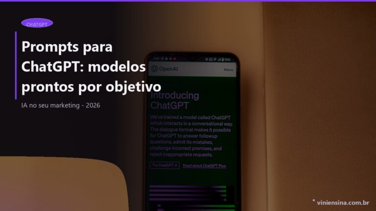 Prompts para ChatGPT: modelos prontos por objetivo