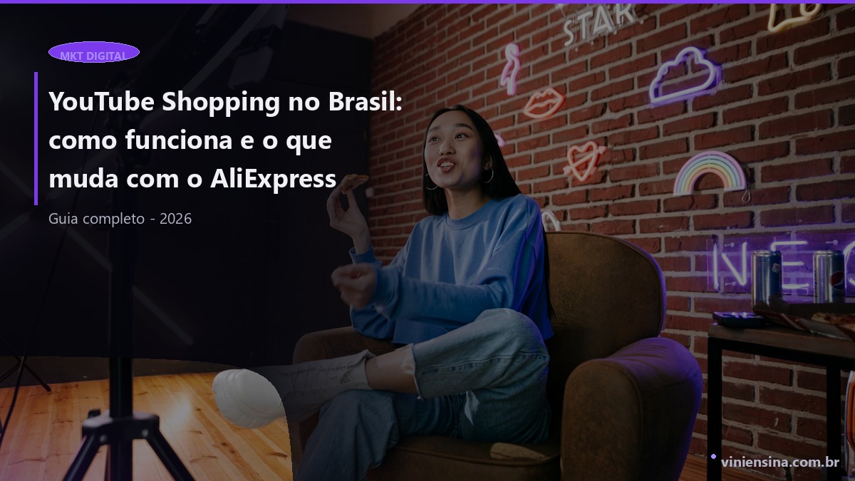 YouTube Shopping no Brasil: como funciona e o que muda com o AliExpress